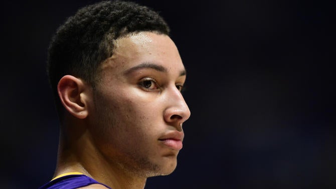 Ben Simmons stares