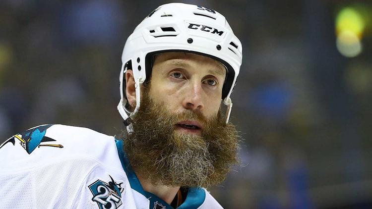 WATCH: Joe Thornton has a handful of his beard ripped out during ...