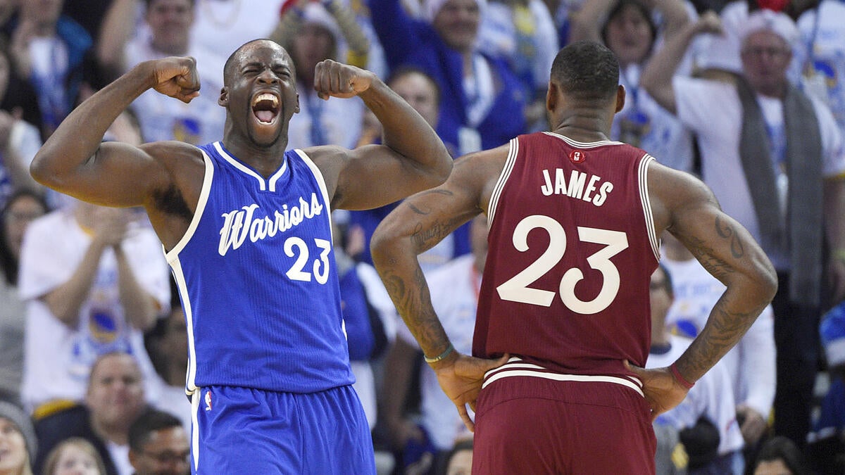 Draymond Green joins LeBron James in the shorts-suit brigade at Game 2