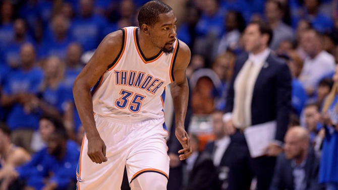 Kevin Durant in the conference finals
