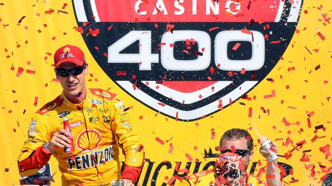 Joey Logano Pulls Away To Claim FireKeepers Casino 400 - CBSSports.com