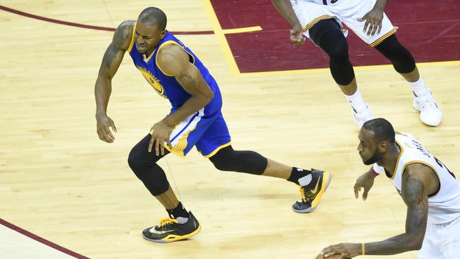 Andre Iguodala in pain in the NBA Finals
