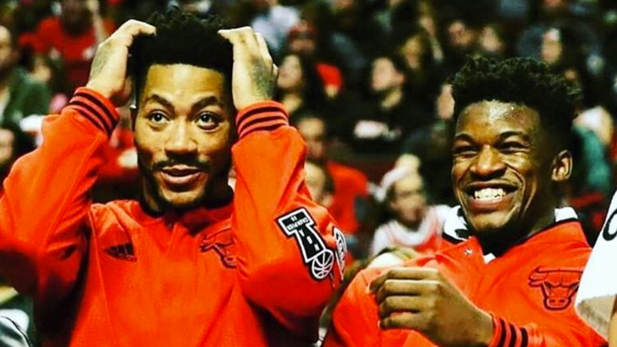 LOOK: Jimmy Butler pays tribute to Derrick Rose - CBSSports.com