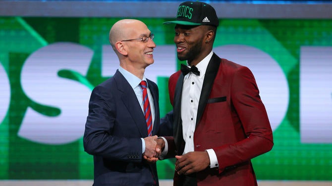Jaylen Brown gets drafted by Boston