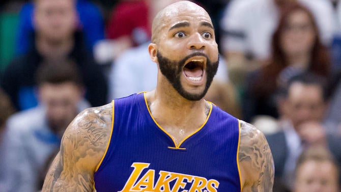 Carlos Boozer yells