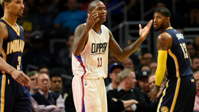 Jamal Crawford looks unhappy