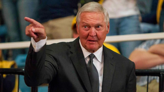 Jerry West at a WVU game