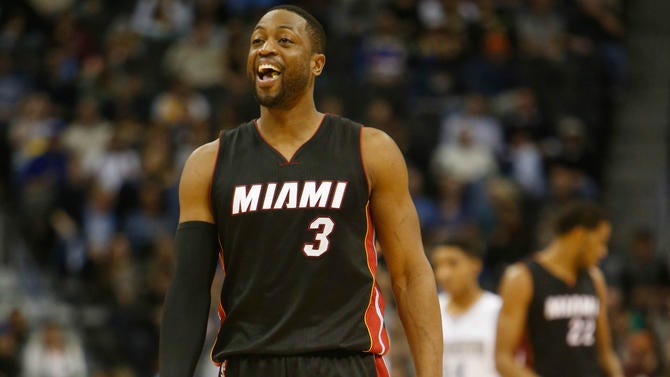 Dwyane Wade at the Pepsi Center