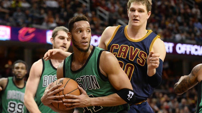 Evan Turner and Timofey Mozgov