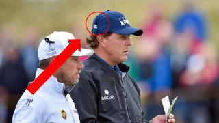 phil mickelson binder clip on hat