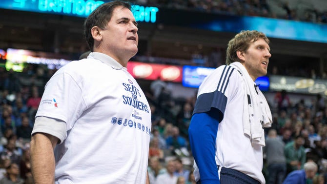 Mark Cuban and Dirk Nowitzki