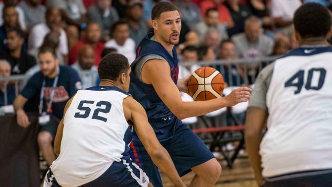 Klay Thompson with Team USA