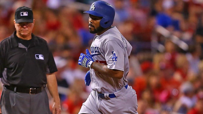 Howie Kendrick Dodgers at Cardinals
