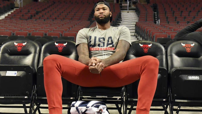 DeMarcus Cousins in Chicago with Team USA