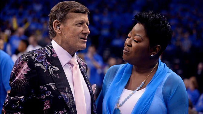 Craig Sager and Wanda Pratt