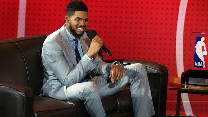 Karl-Anthony Towns at the lottery