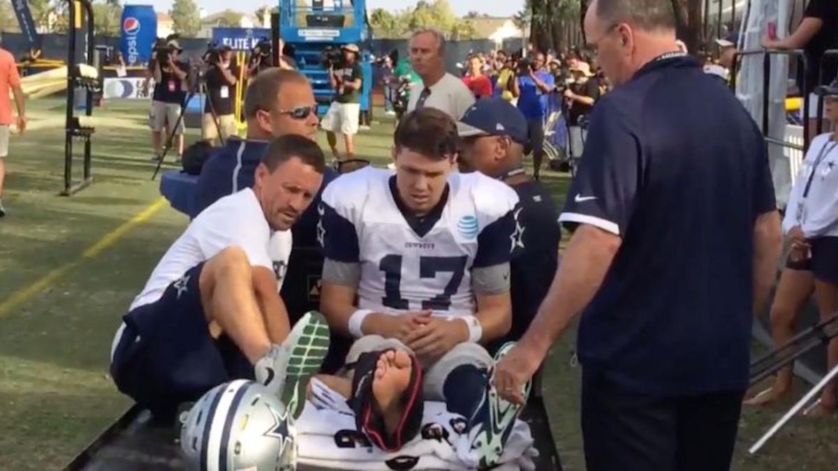 Cowboys reserve QB Jameill Showers on injured Kellen Moore: 'It's