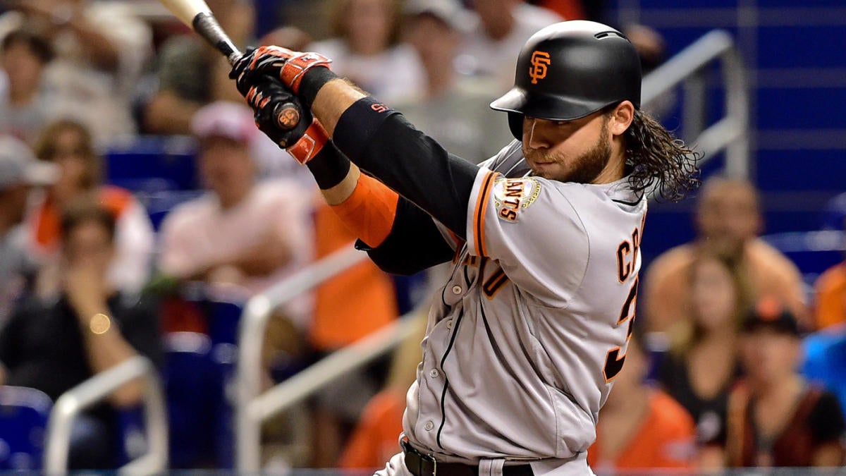 Brandon Crawford gives beat writer his jockstrap after BP throwing