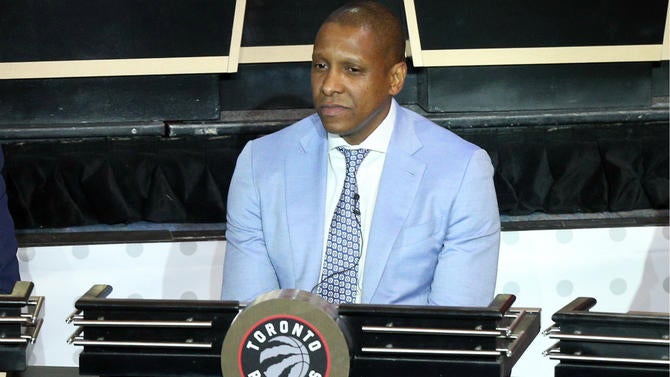Masai Ujiri at the lottery