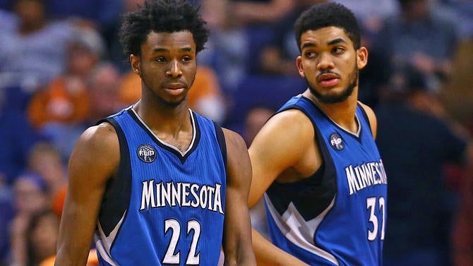 Andrew Wiggins Karl-Anthony Towns Wolves