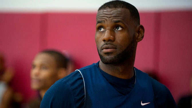 LeBron James, USA Basketball minicamp