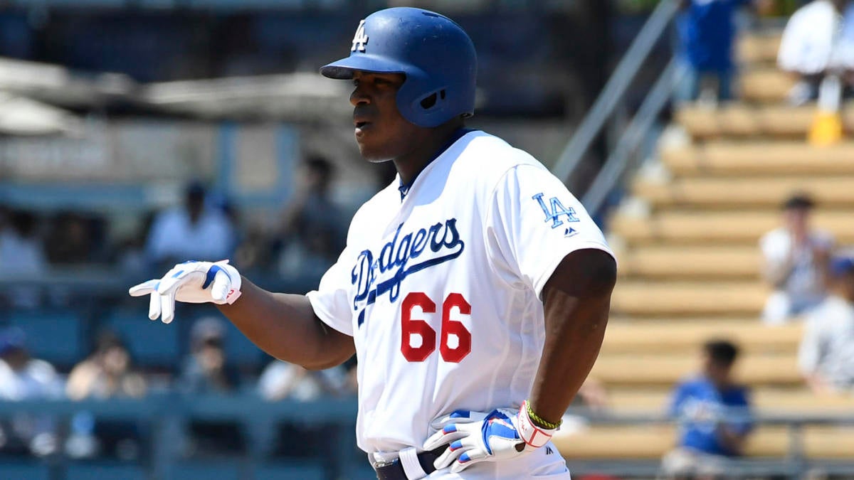 The latest sensation to don a Dodgers uniform: Yasiel Puig.