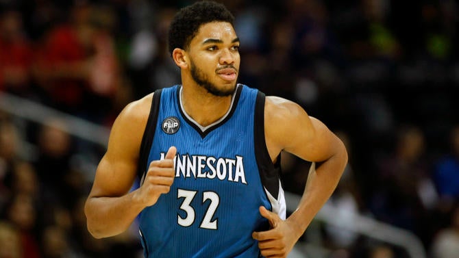 Karl-Anthony Towns as a rookie