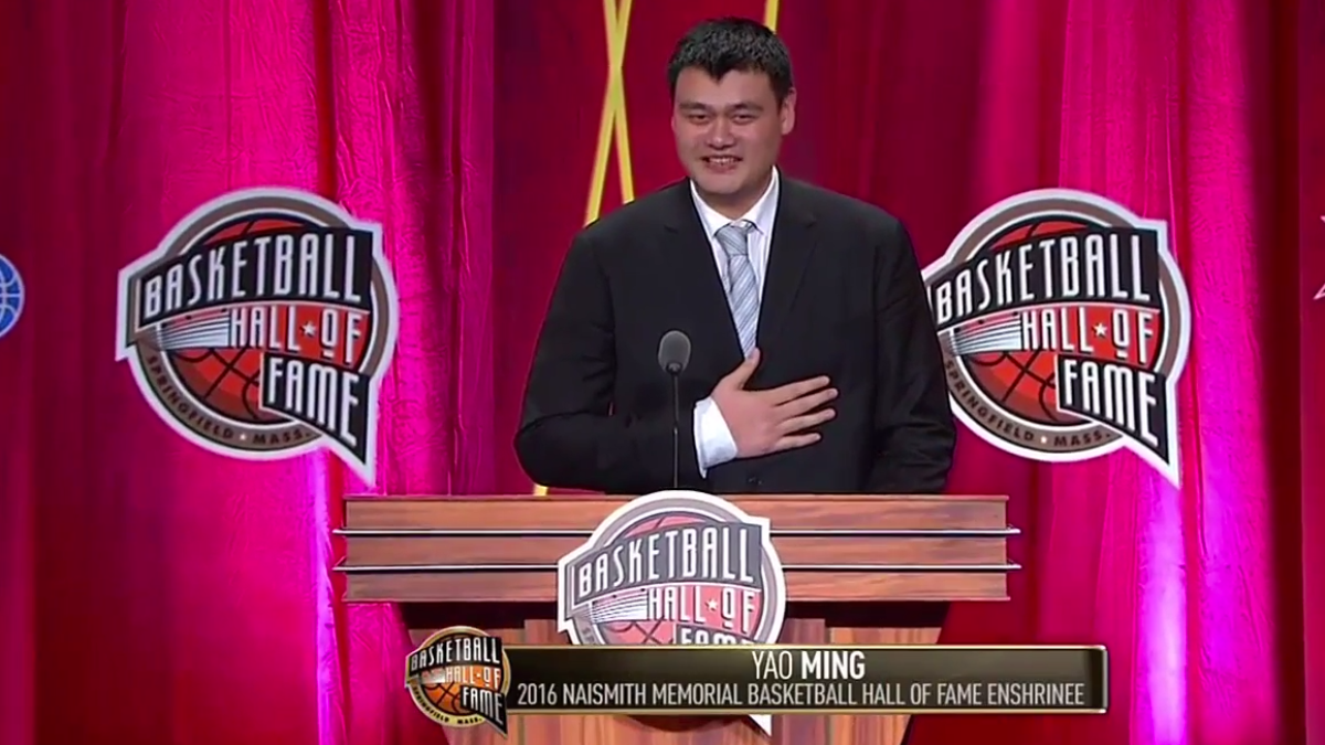 WATCH: Yao Ming's Basketball Hall Of Fame Enshrinement Speech ...