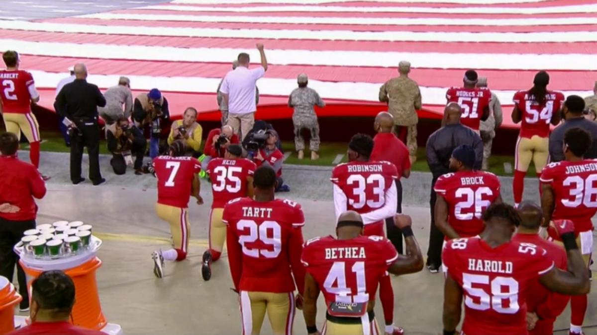 Kaepernick Meets With Veteran Nate Boyer, Then Kneels During Anthem