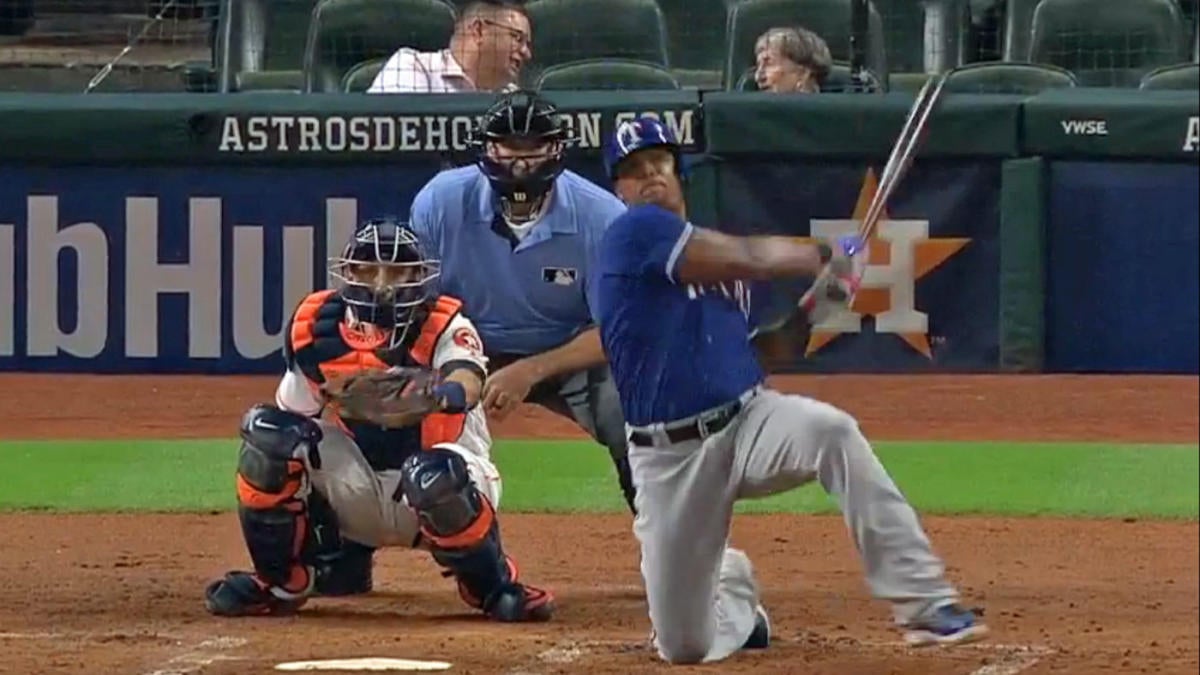 WATCH: Adrian Beltre's hardest hit ball of the season came on one