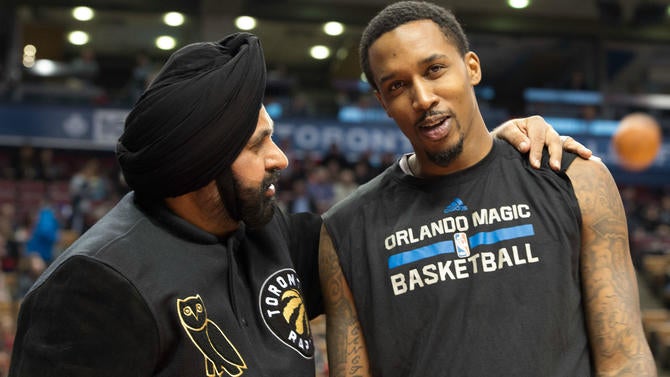Brandon Jennings and Nav Bhatia