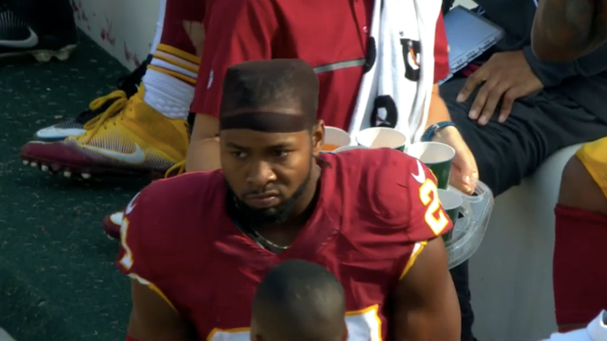 Josh Norman Gets First Interception, Flagged for 'Shooting Bow and