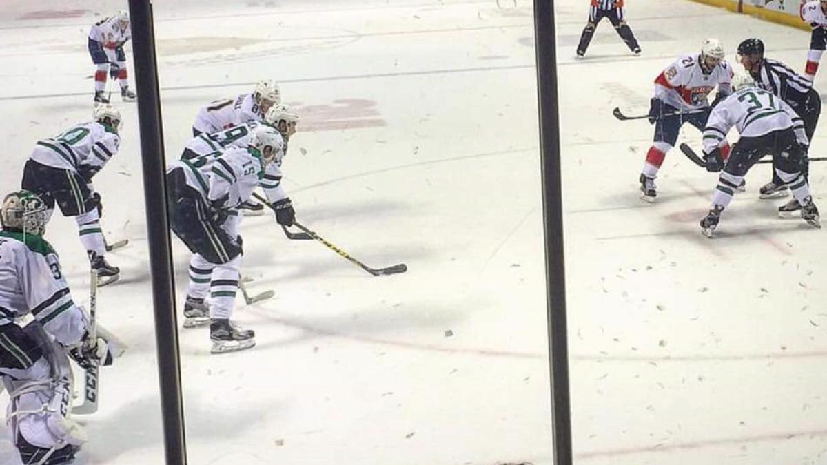 Whoops: Panthers & Stars each wear white jerseys in NHL preseason game