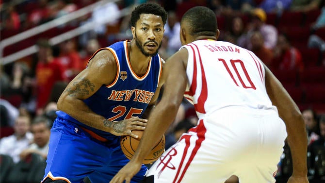 Derrick Rose in the preseason