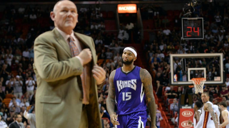 George Karl and DeMarcus Cousins