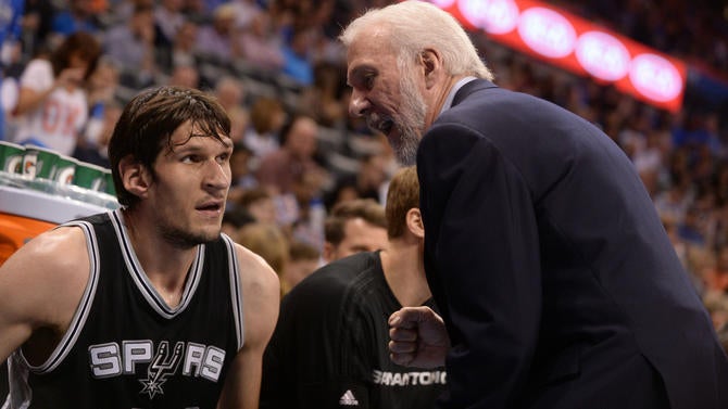 Gregg Popovich and Boban Marjanovic