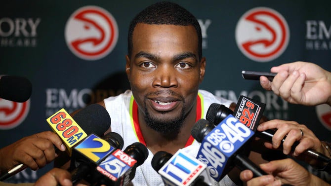 Paul Millsap talks at media day