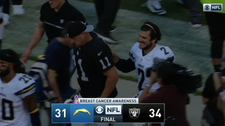 Chargers kicker Josh Lambo apologetic for being seen laughing after loss