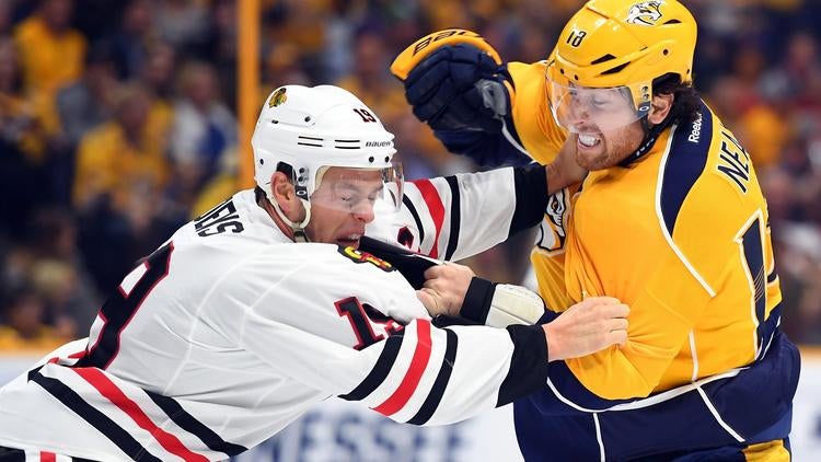 Jonathan Toews has high praise for Predators after they sweep