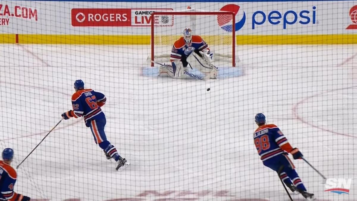 WATCH: Oilers goalie Cam Talbot allows embarrassing goal on shot from ...
