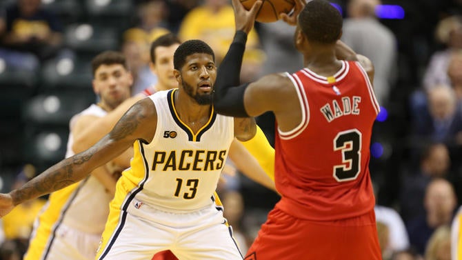 Paul George in the preseason