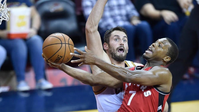 Kyle Lowry in Cleveland in the preseason