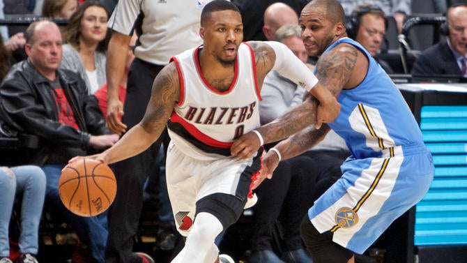 Damian Lillard in the preseason
