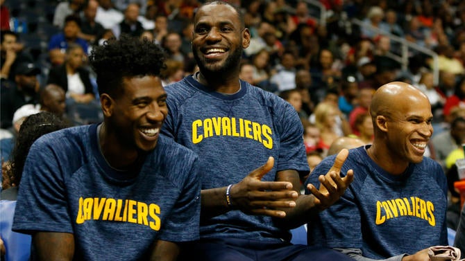 LeBron and the Cavs have a laugh