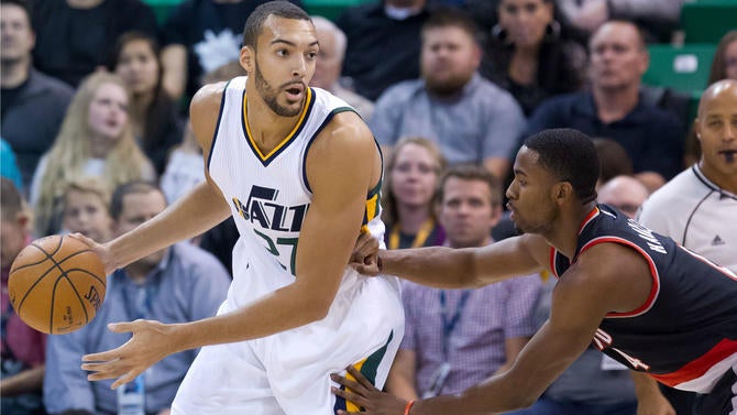Rudy Gobert in the preseason