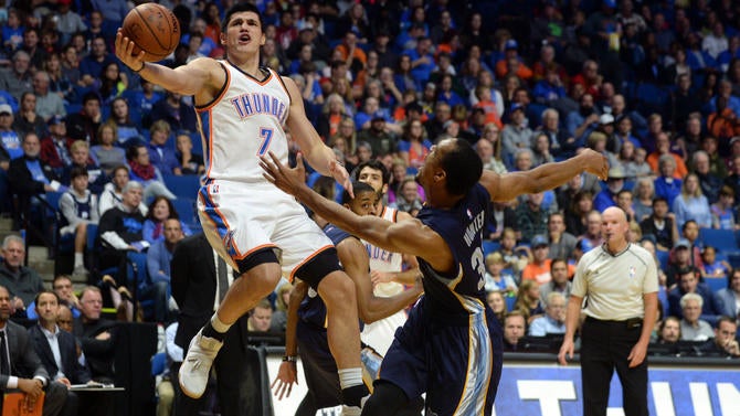 Ersan Ilyasova with the Thunder