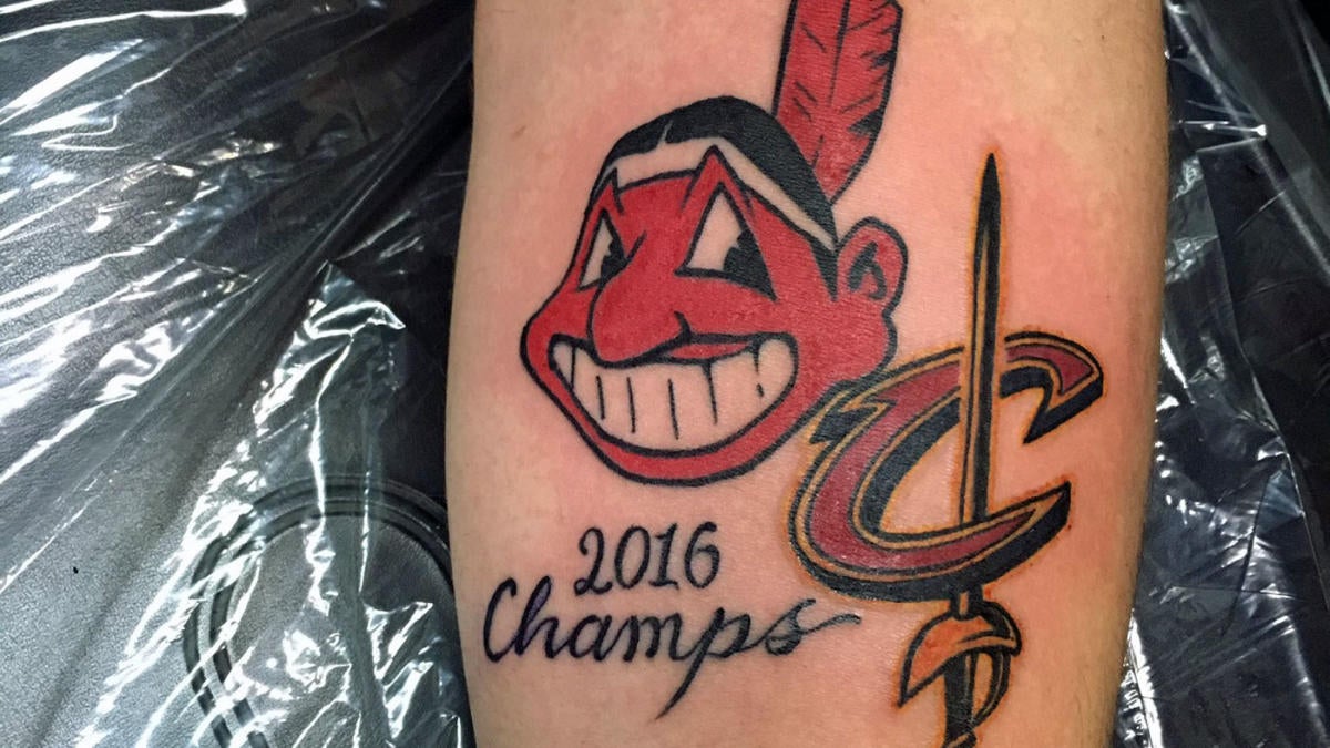 Indians fan got championship tattoo before Game 7 of World Series