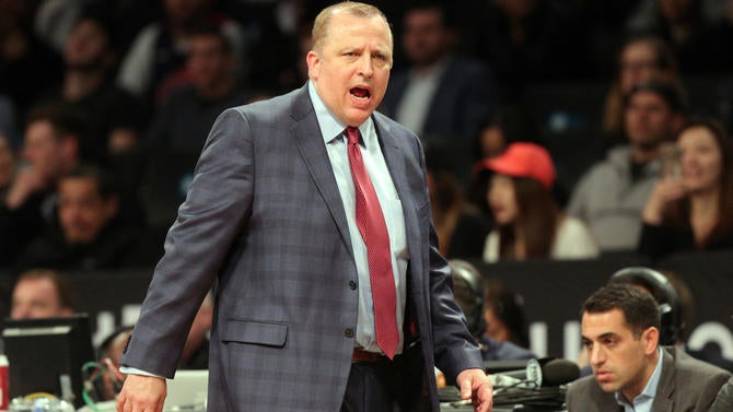 Tom Thibodeau in Brooklyn