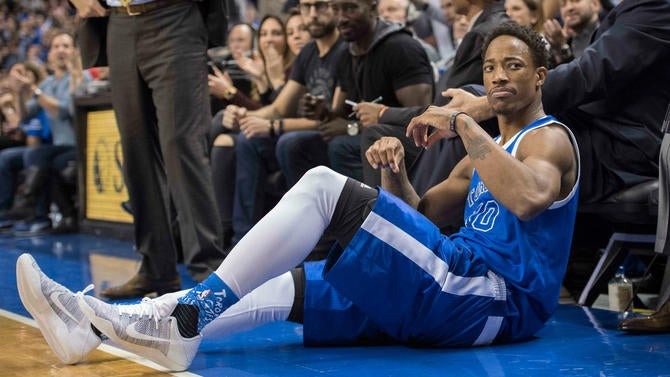 DeMar DeRozan in a Huskies uniform
