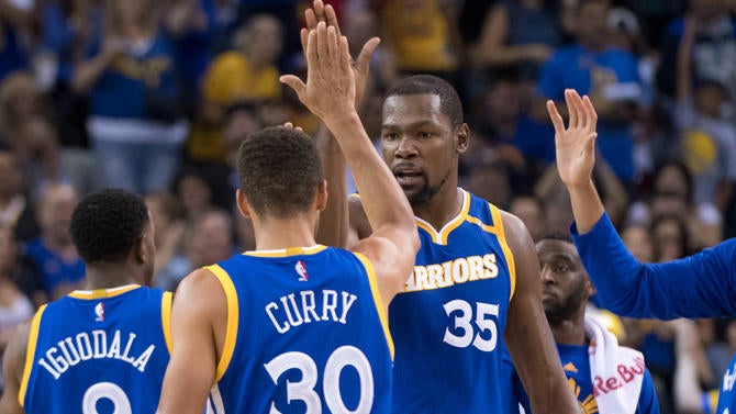 Kevin Durant and Stephen Curry